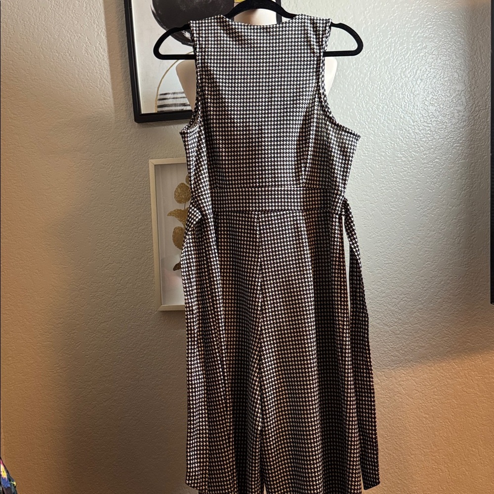 Wrapper Black And White Patterned Jumpsuit - image 2